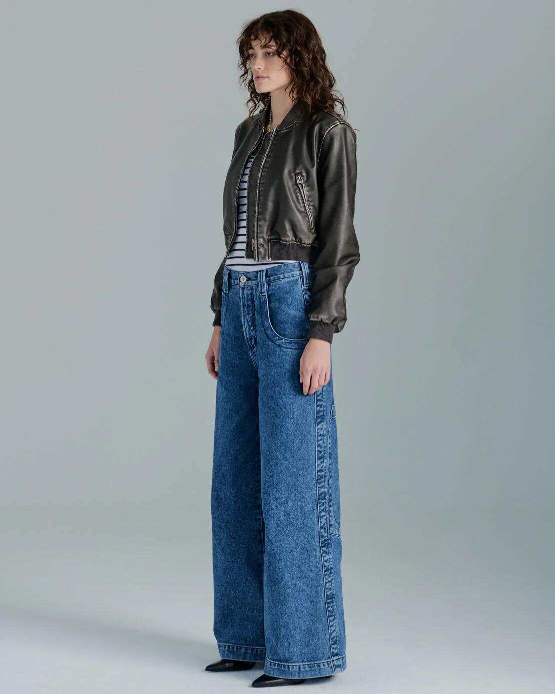 The Camilla Jeans. 27”. Dark Stone.