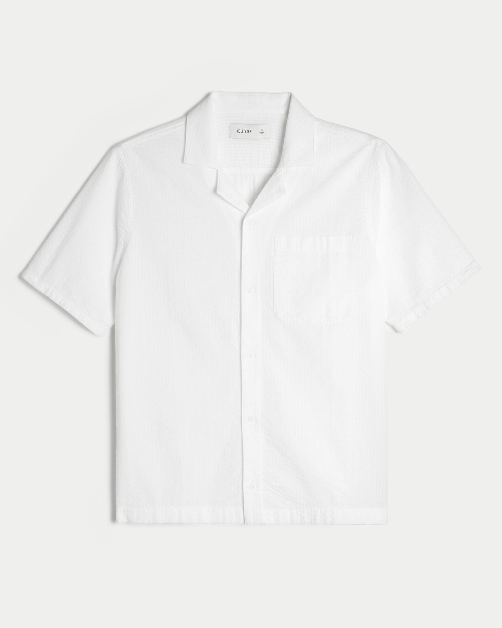 Short-Sleeve Seersucker Shirt