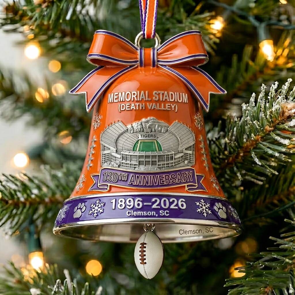 Tigers Memorial Stadium 130th Anniversary Bell Ornament
