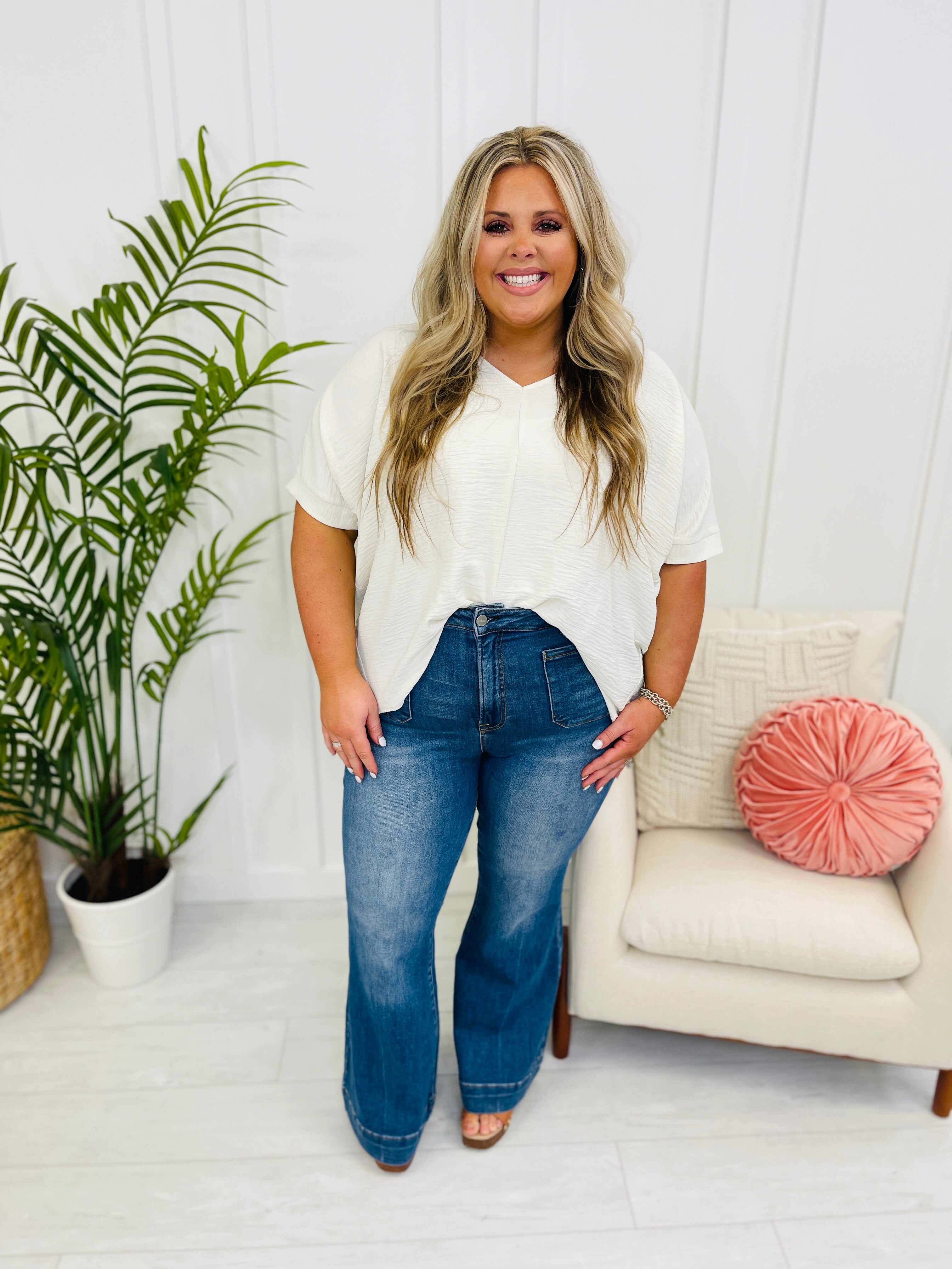 Risen REG/CURVY Belle of the Ball Bell Bottom Jeans