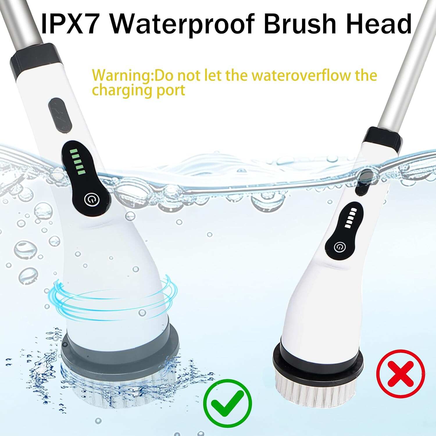 Electric Spin Scrubber Shower Cleaner Brush