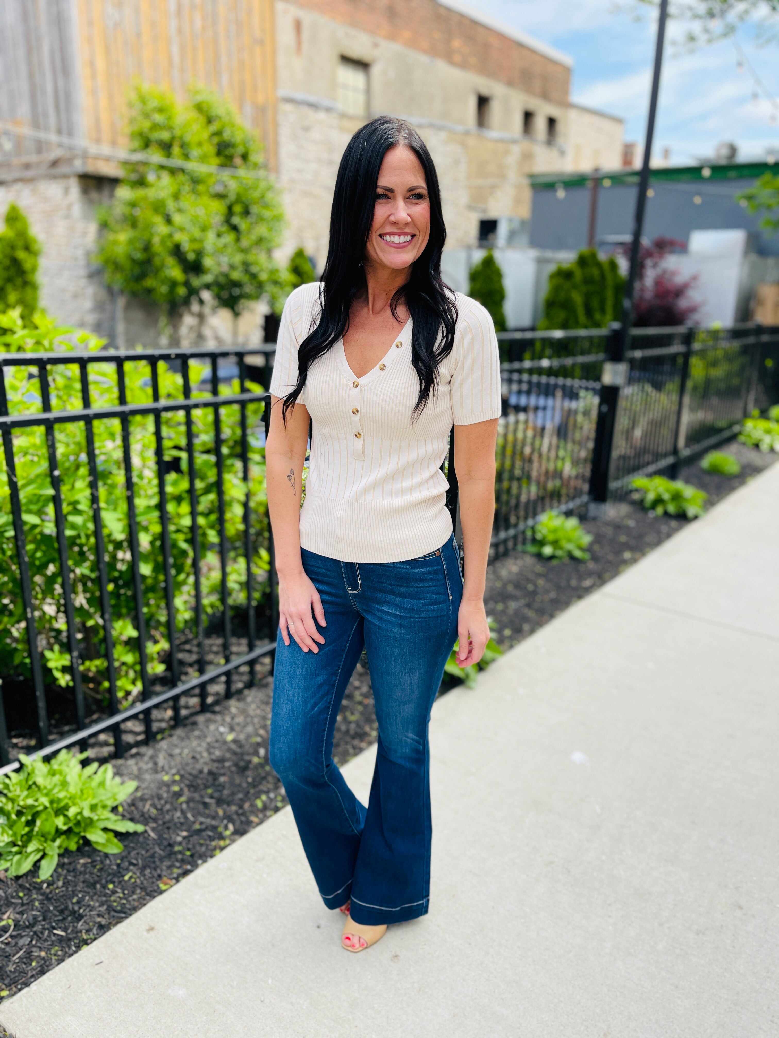 RESTOCK! Plus/Reg Hi-Rise Rare Find Flare Trousers