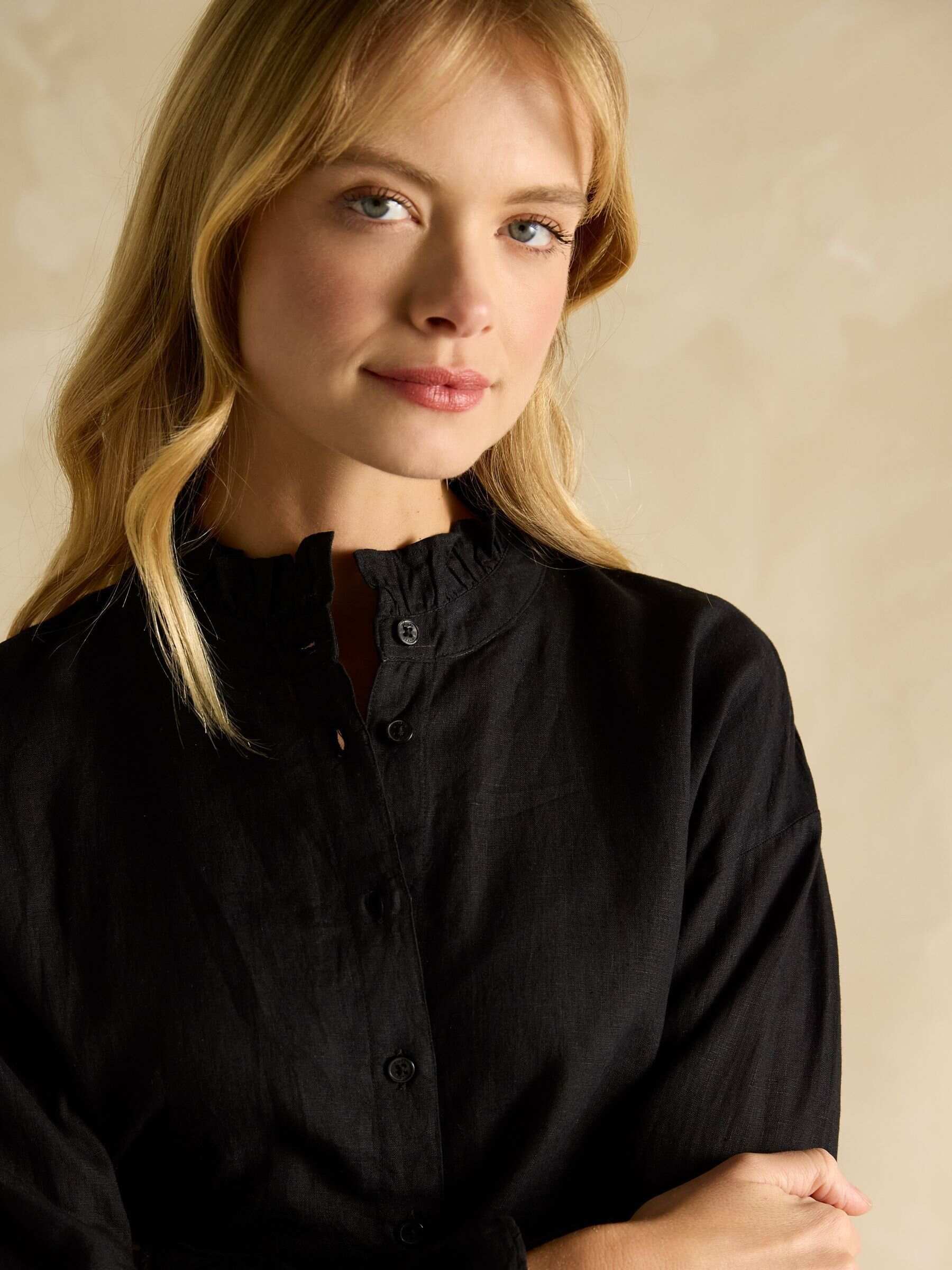 Dakota Black 100% Linen Shirt