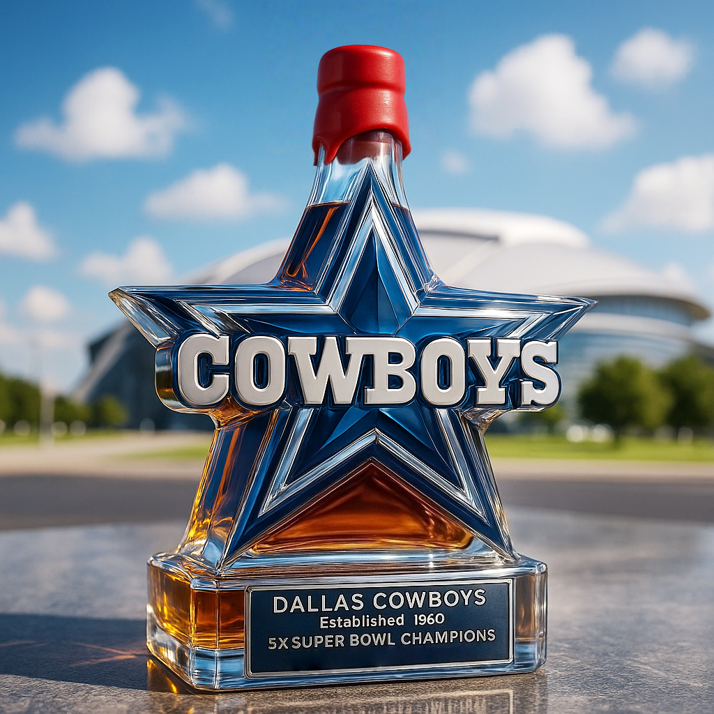 Dallas Cowboys Limited Edition Whiskey Bottle