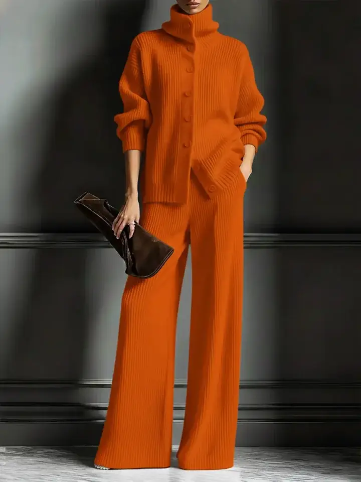 🔥Summer Arrivals🌟Women's Cozy Cardigan Sweater and Pants Two-Piece Set