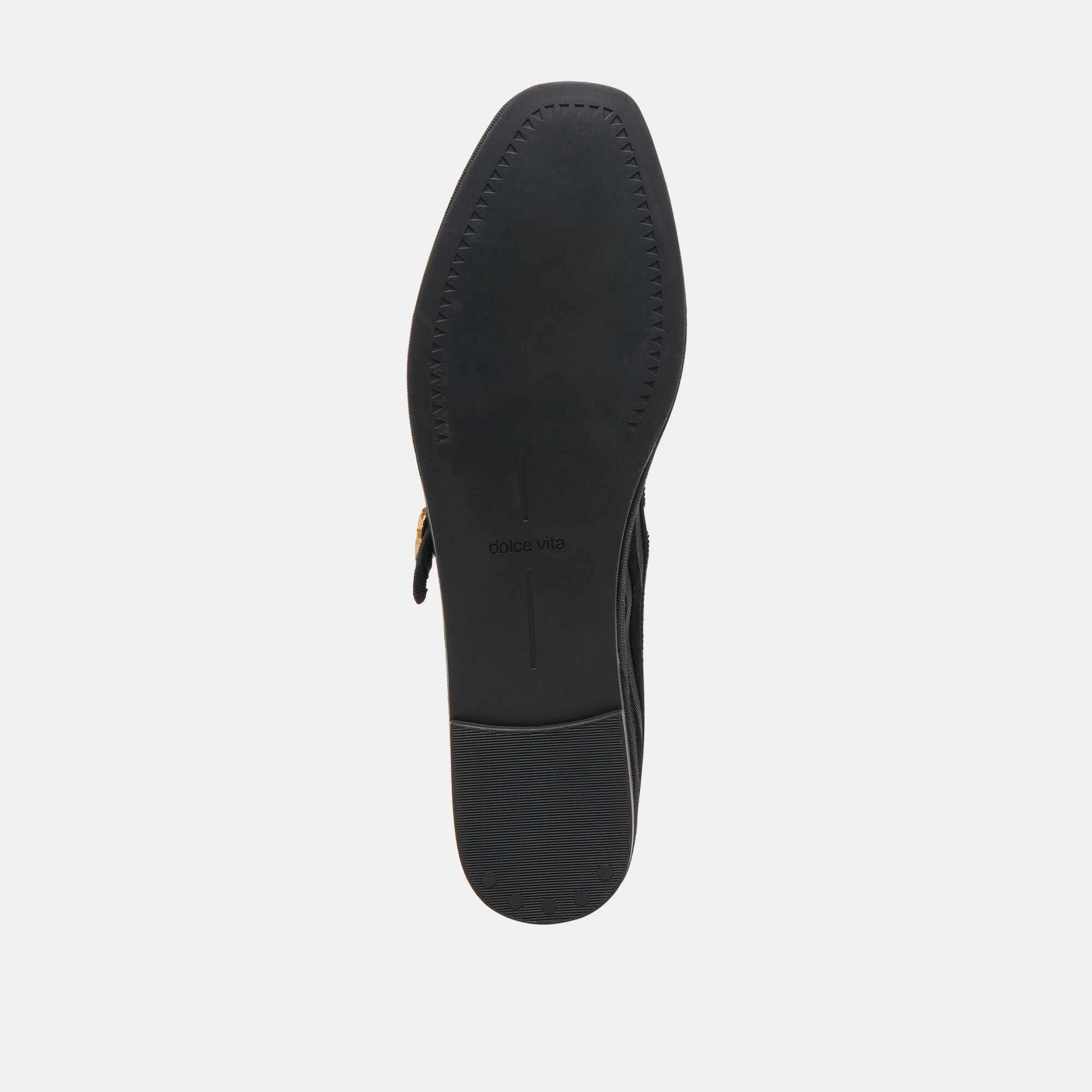 TAMEKA BALLET FLATS BLACK STRIPE MESH