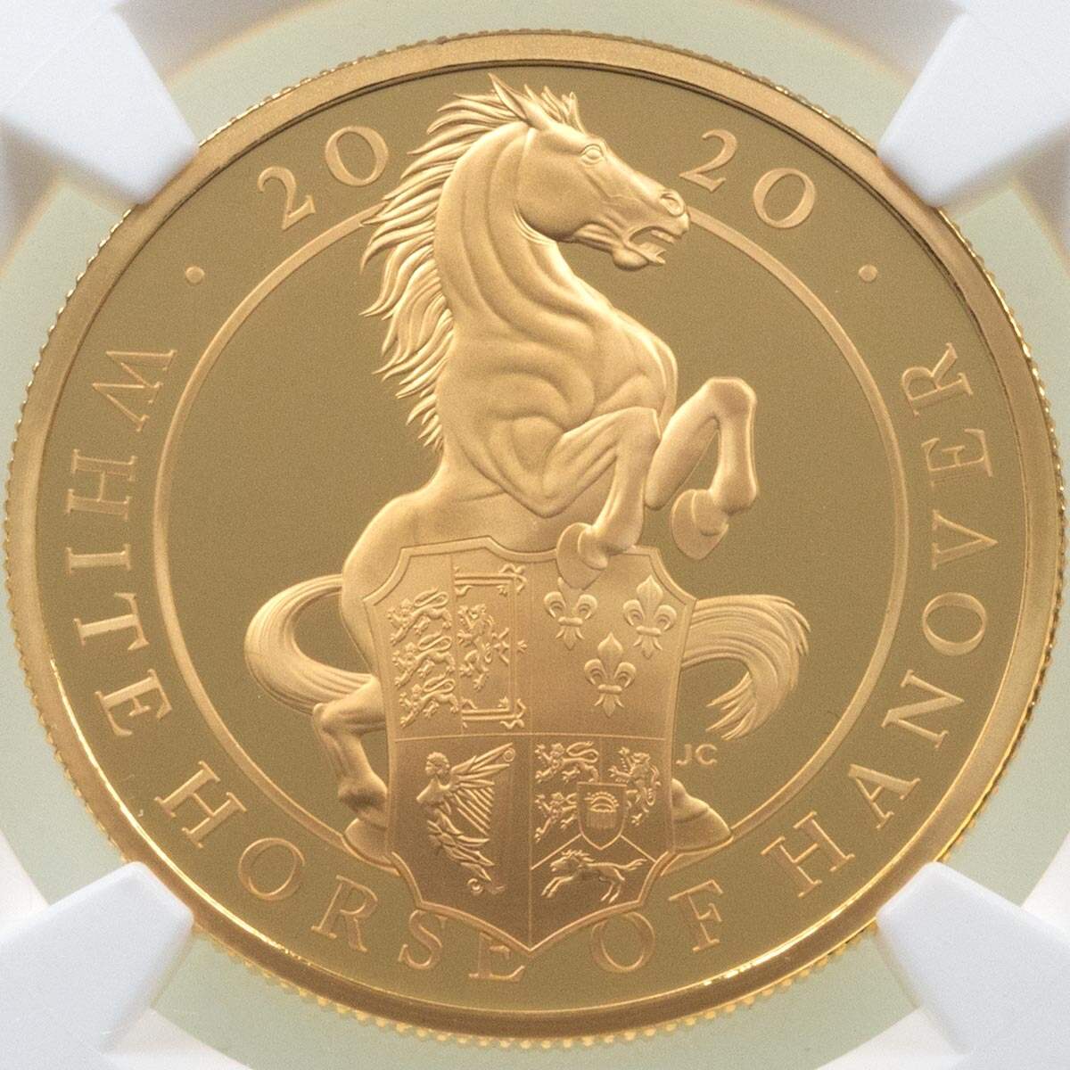 2020 UK Queen's Beasts The White Horse of Hanover 1oz Gold Coin