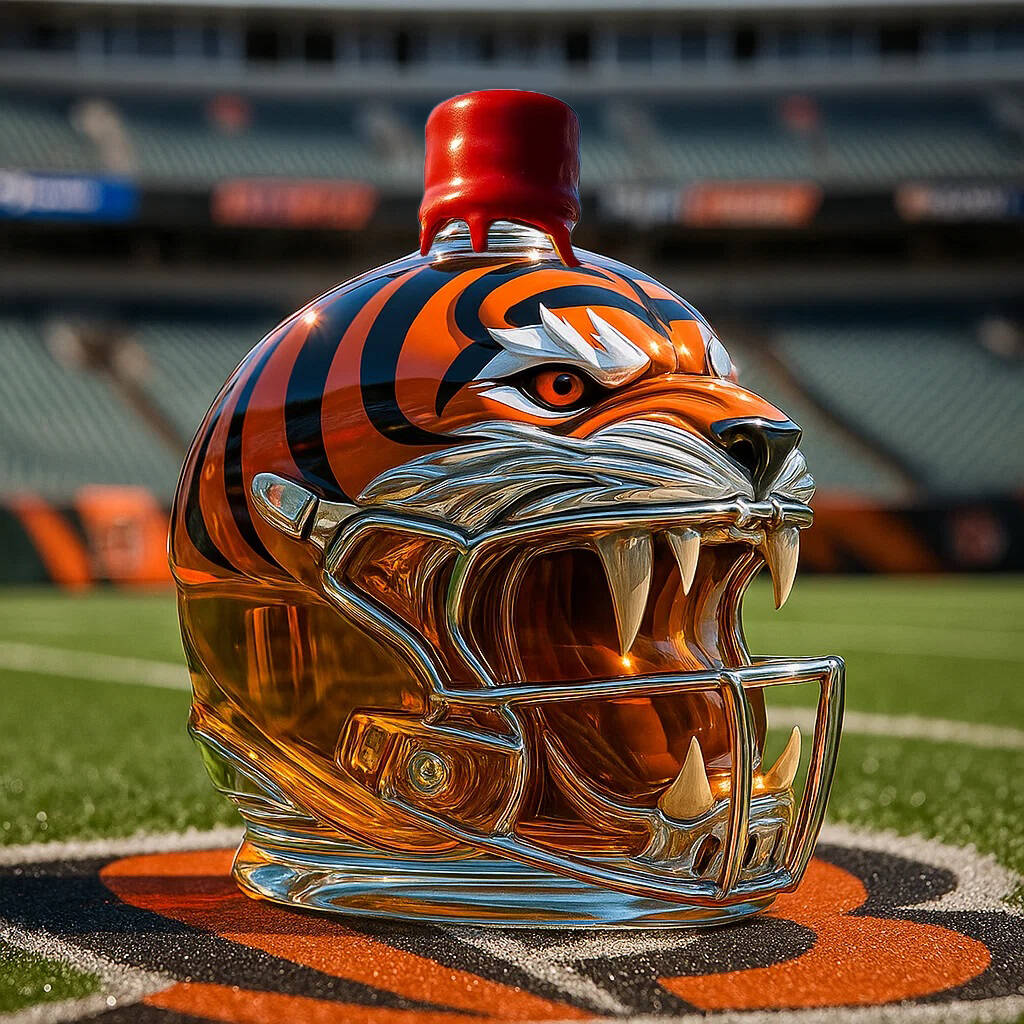 Cincinnati Bengals Whisky Bottle