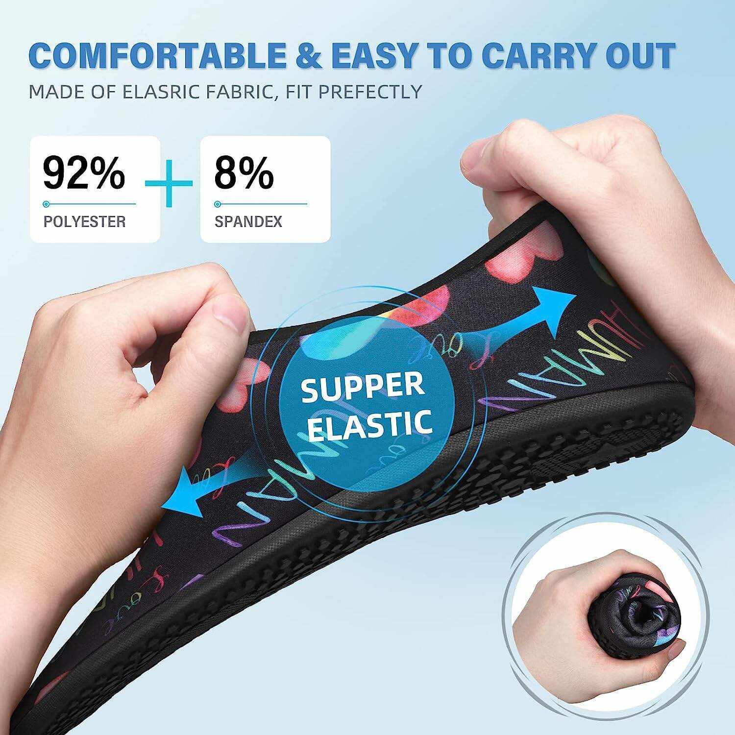 Water Shoes for Women Men Quick-Dry Aqua Socks Swim Beach Barefoot Yoga Exercise Wear Sport Accessories Pool Camping Must Haves Adult Youth Size