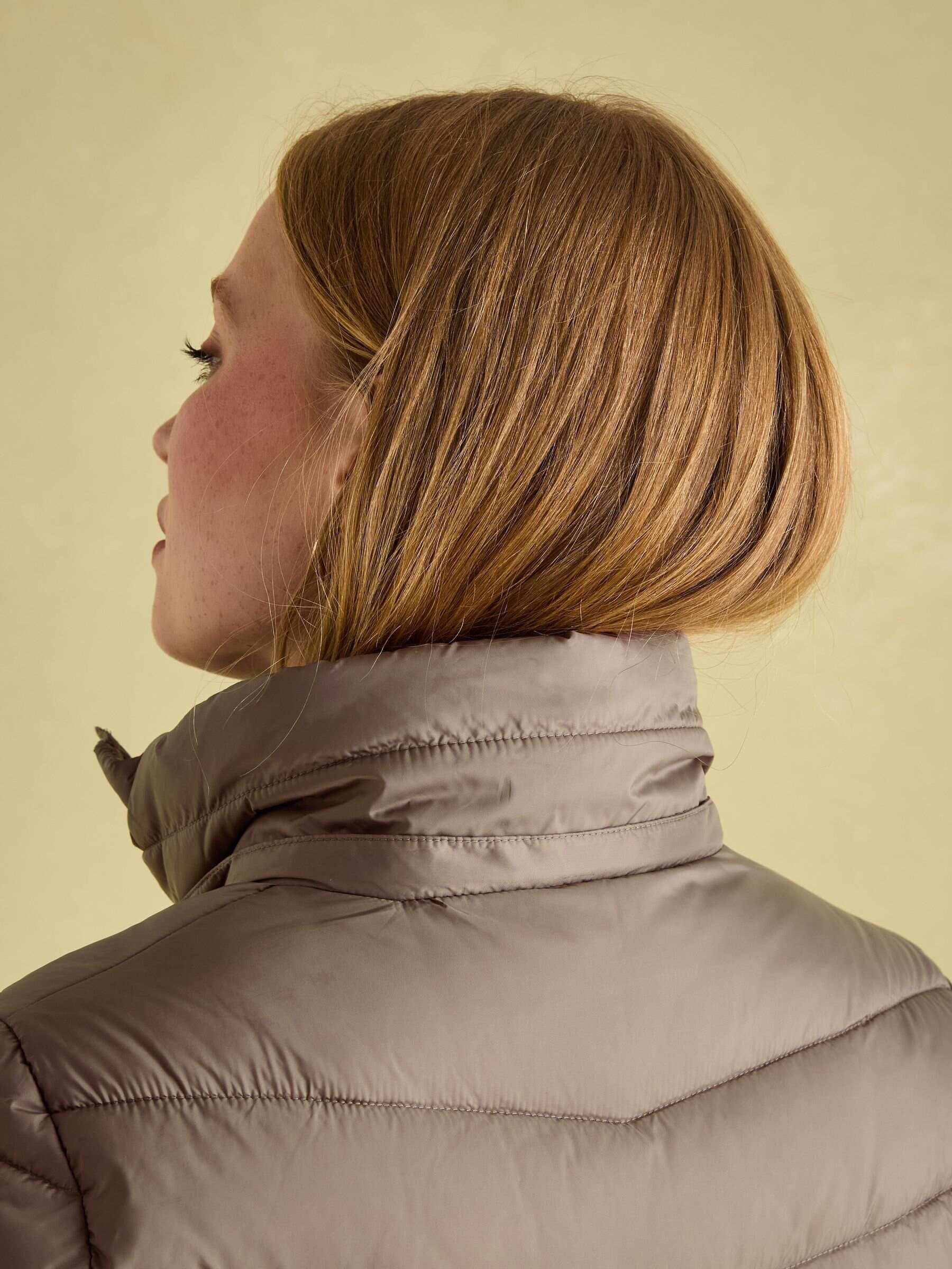 Pembury Neutral Showerproof Longline Padded Coat With Hood