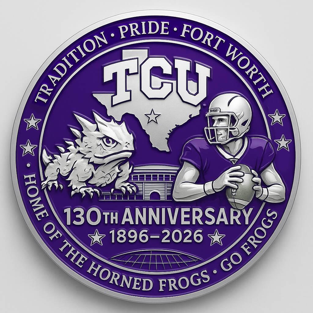 TCU Horned Frogs 130th Anniversary Commemorative Coin