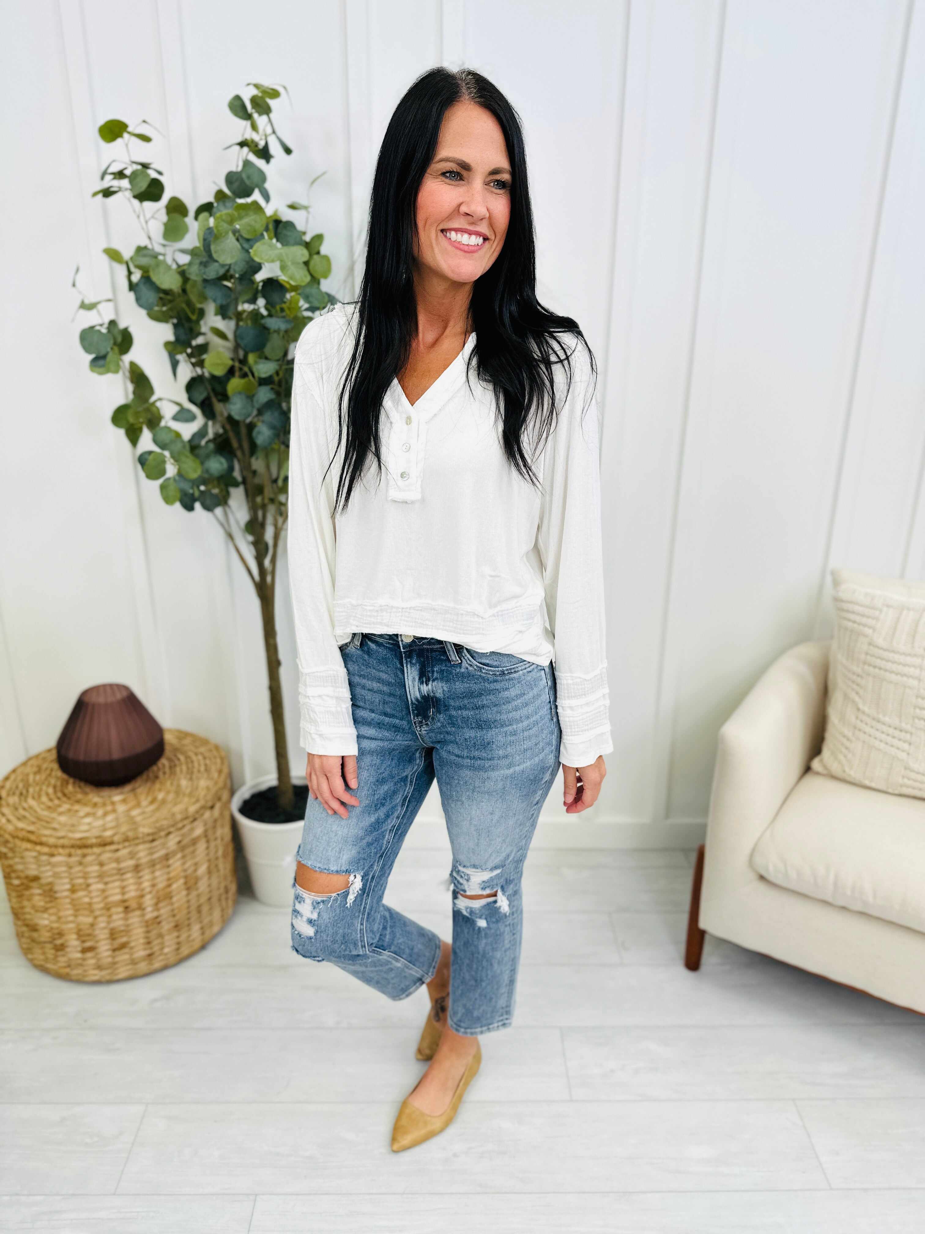 Lovervet REG/CURVY Don't Crop Me Cropped Straight Jeans
