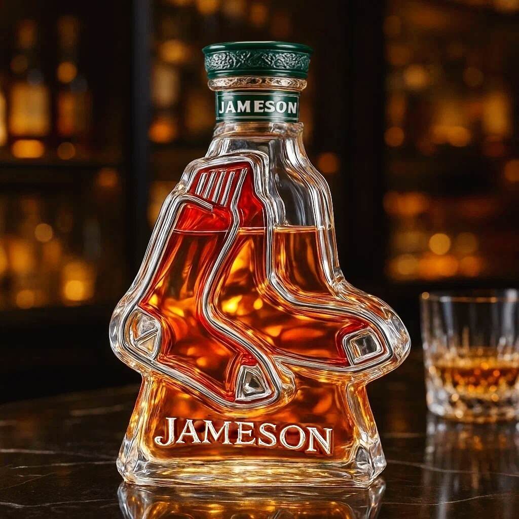 Boston Red Sox Whiskey Bottle