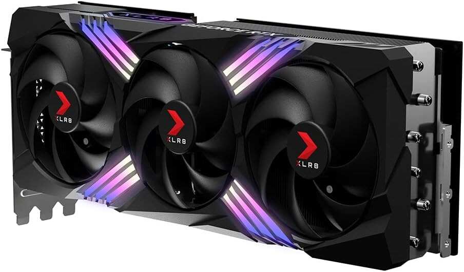 PNY GeForce RTX™ 4070 Ti Super 16GB VERTO™ OC Triple Fan Graphics Card DLSS 3 (256-bit, GDDR6X, PCIe 4.0, HDMI/DisplayPort, Supports 4k, incl. Adapter & Support Bracket, 3 slot)