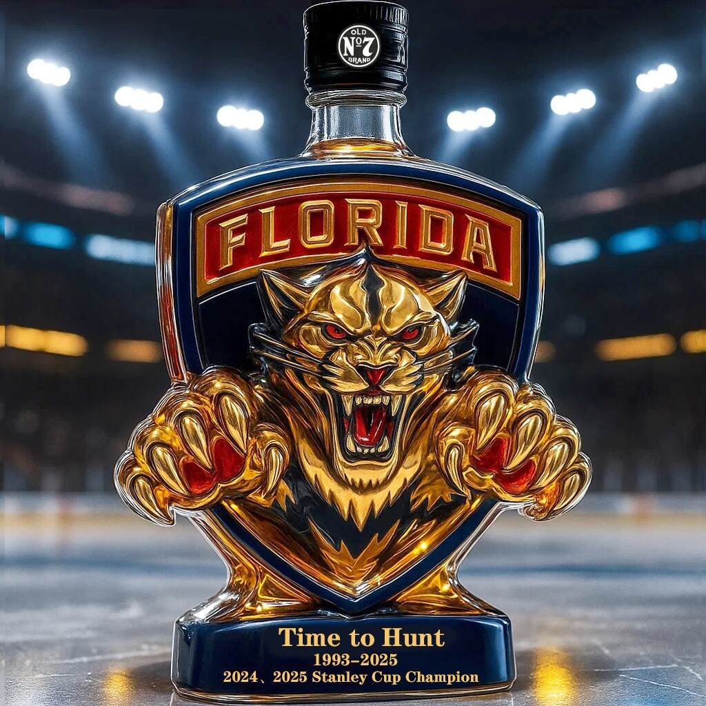 Florida Panthers Commemorative Edition Whisky Bottle