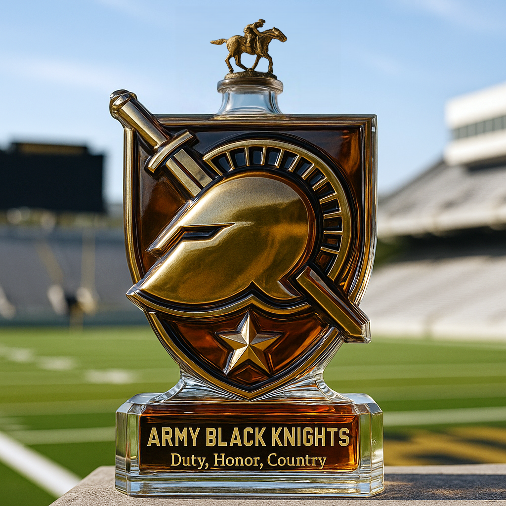 Army Black Knights Limited Edition Whiskey Bottle