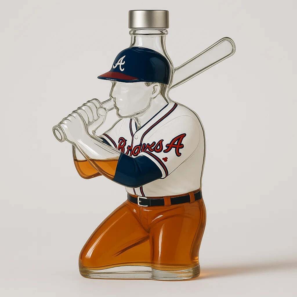 ⚾Baseball team whiskey bottle