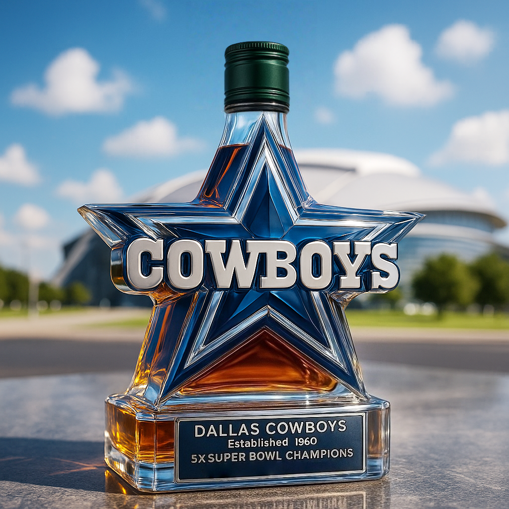 Dallas Cowboys Limited Edition Whiskey Bottle