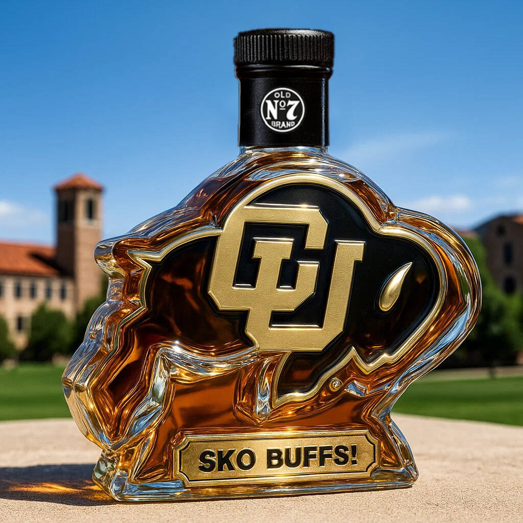 Colorado Buffaloes Whisky Bottle