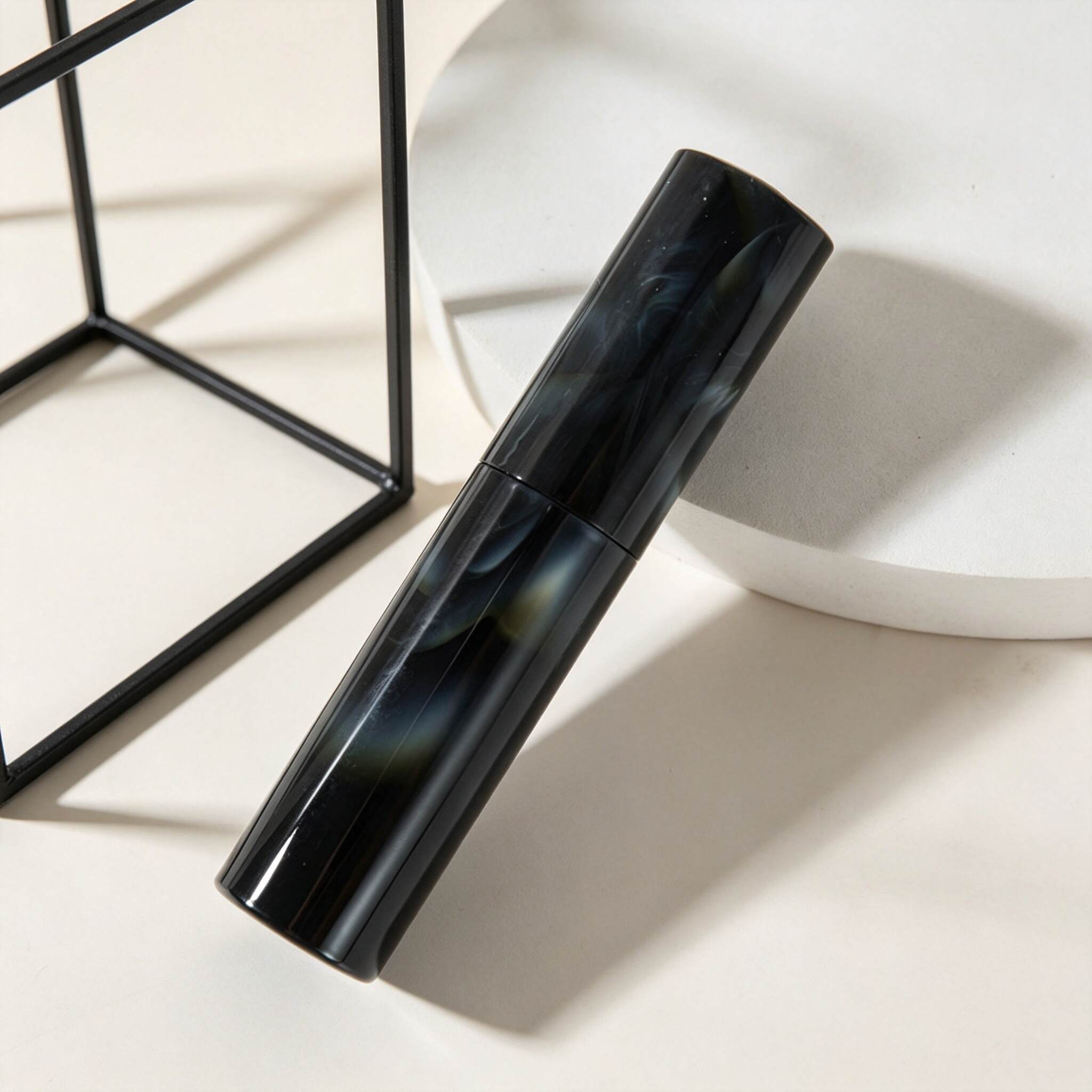 Luxury Marble & Leather Wrapped Refillable Mini Perfume Atomizer