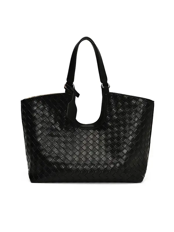 Intrecciato Woven Leather Tote Bag