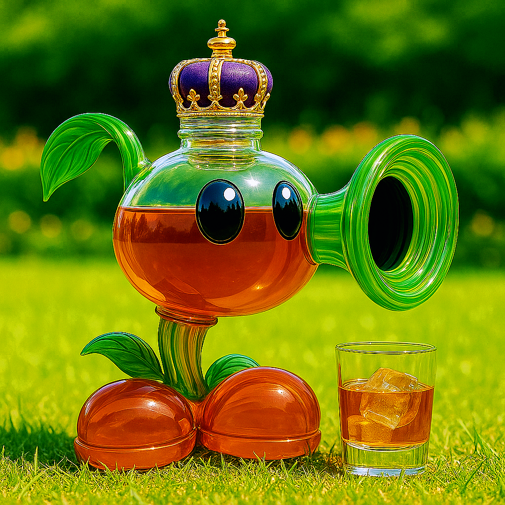 Peashooter Whiskey Bottle