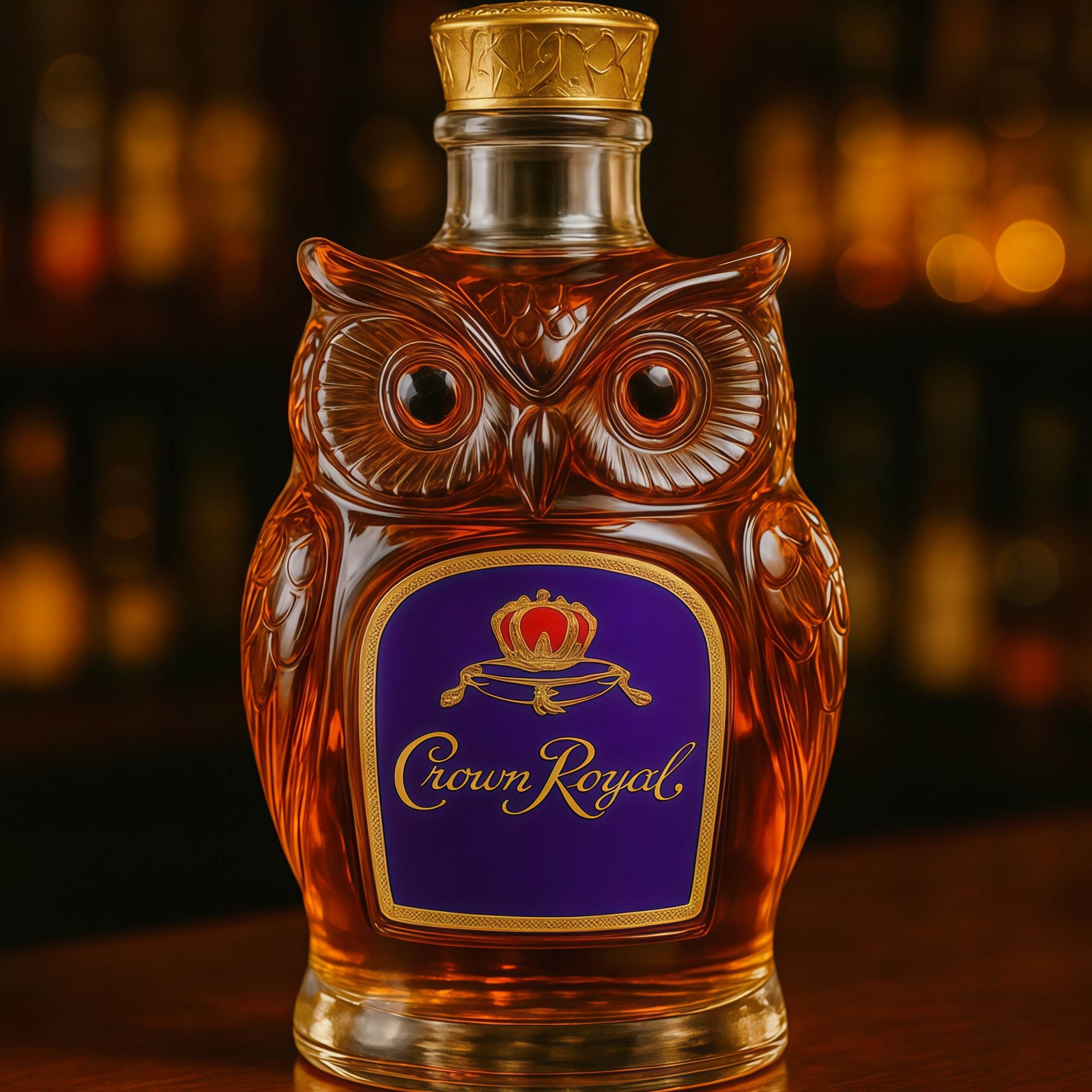 Owl Whiskey Bottle