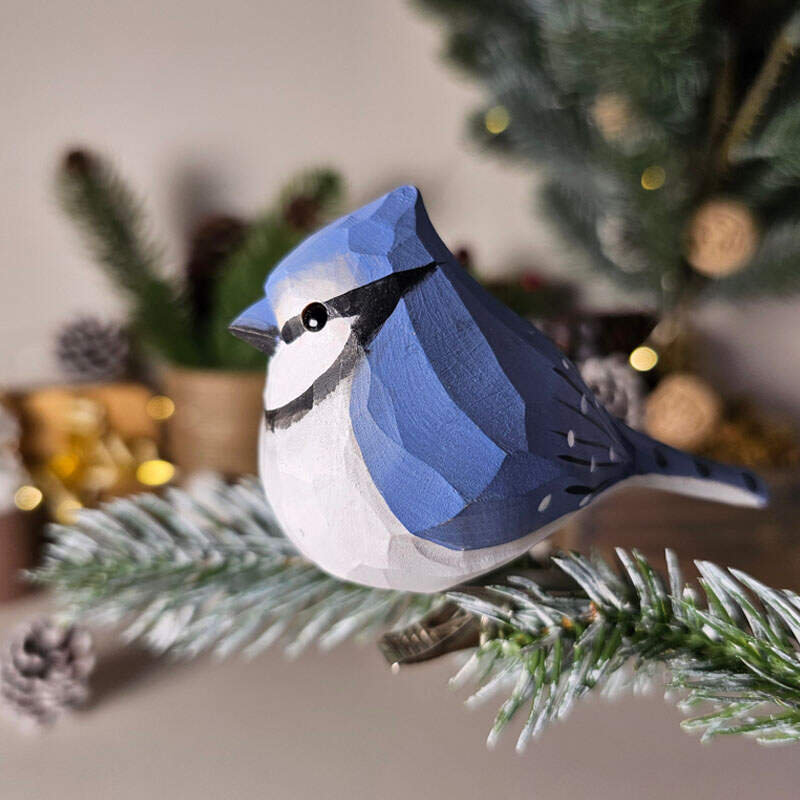 Handcrafted Clip-On Bird Ornaments for Christmas Trees