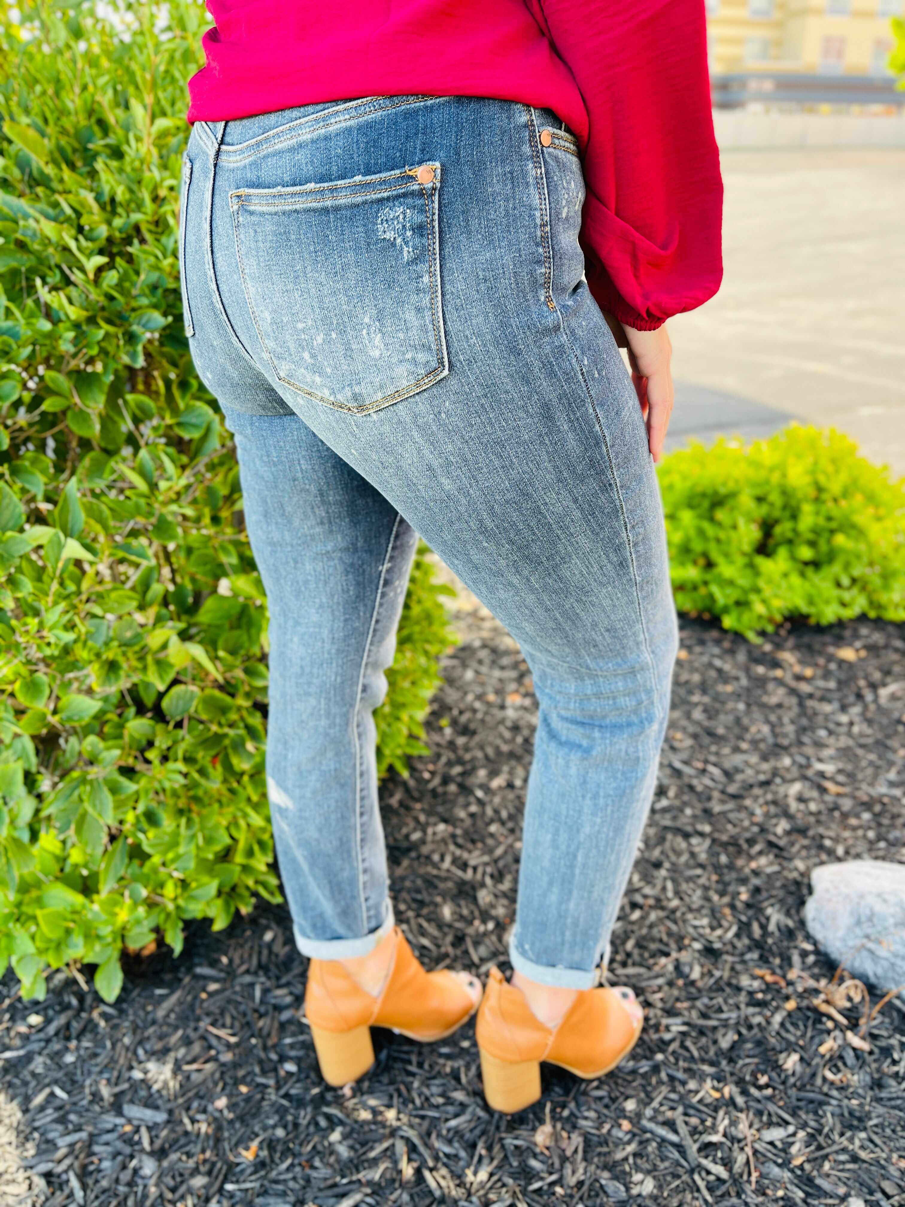 RESTOCK! PLUS/REG Bleach Vibes Nondistressed Bleach Splatter Boyfriend Jeans