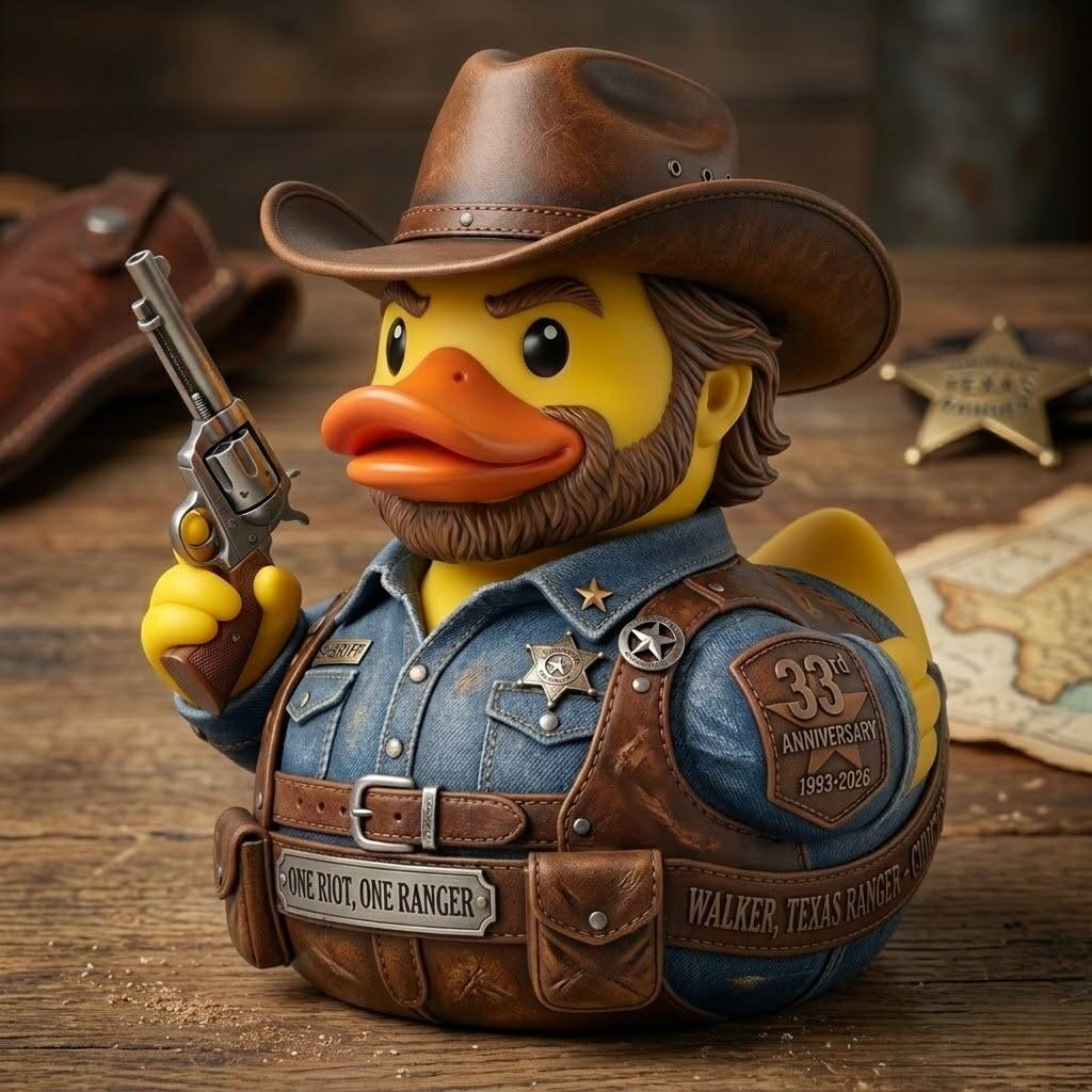 Walker, Texas Ranger Chuck Norris Commemorative Duck