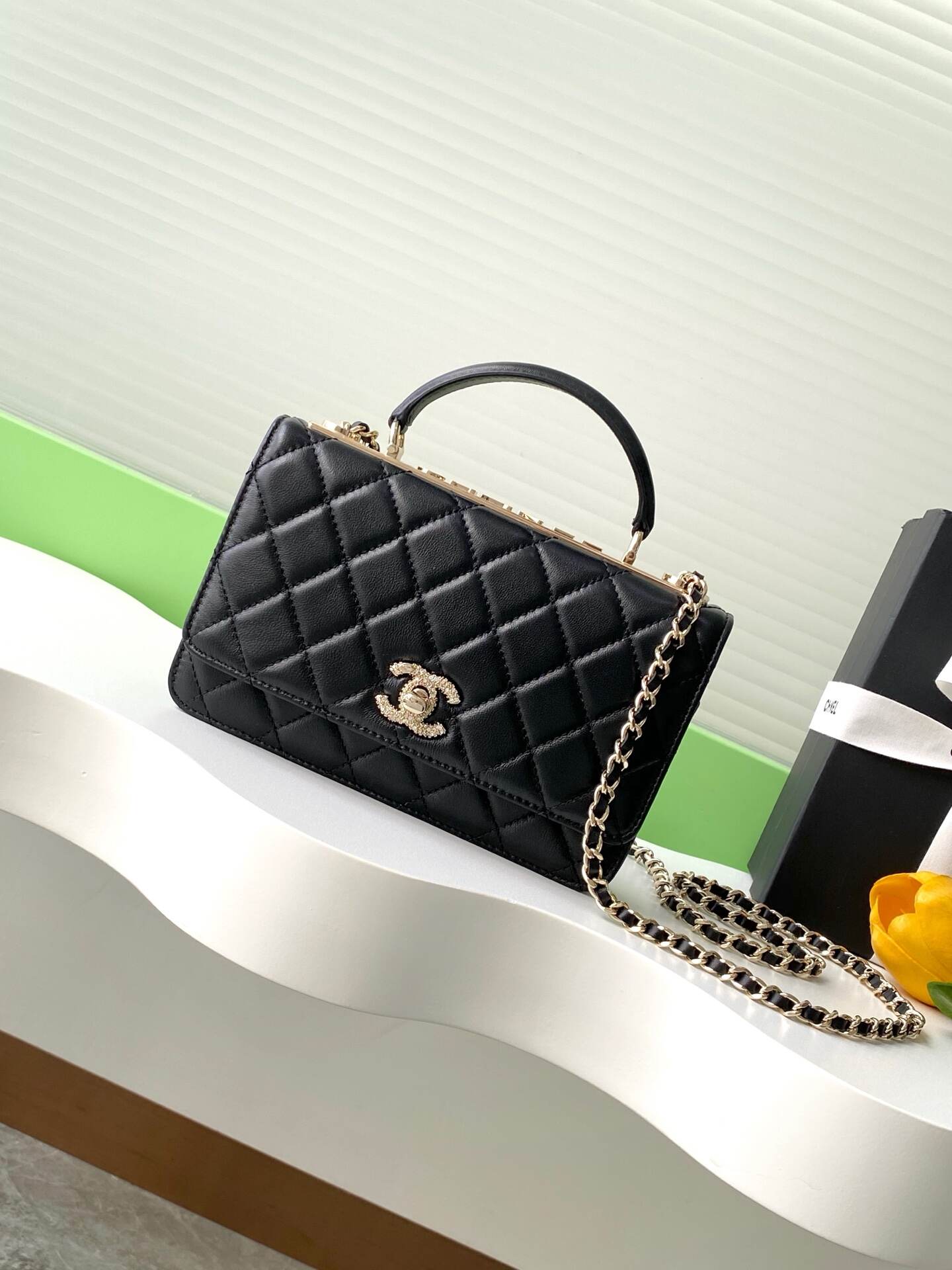 Chanel 25S Diamond-Encrusted Trendy CC WOC