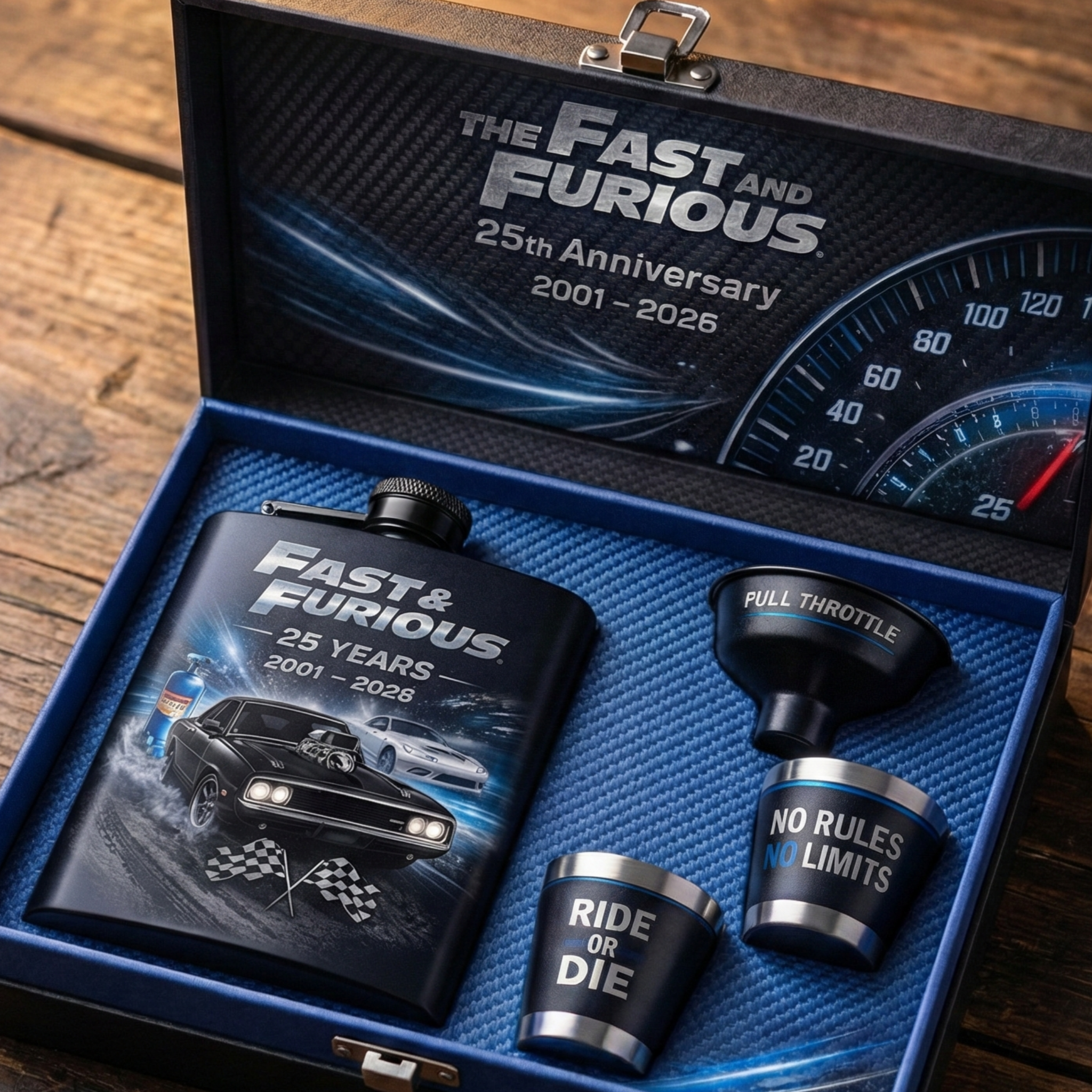 Fast & Furious 25th Anniversary Decanter Gift Set