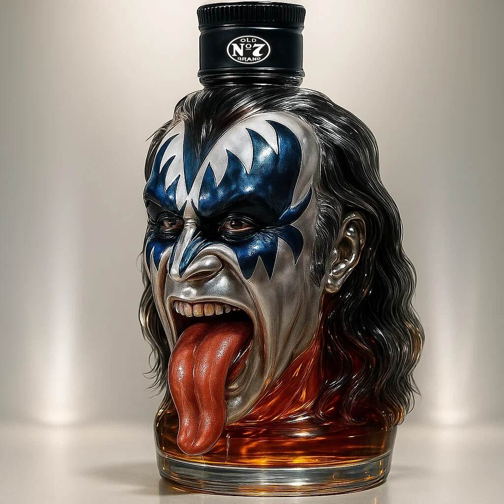 KISS——Gene Simmons Whisky Bottle