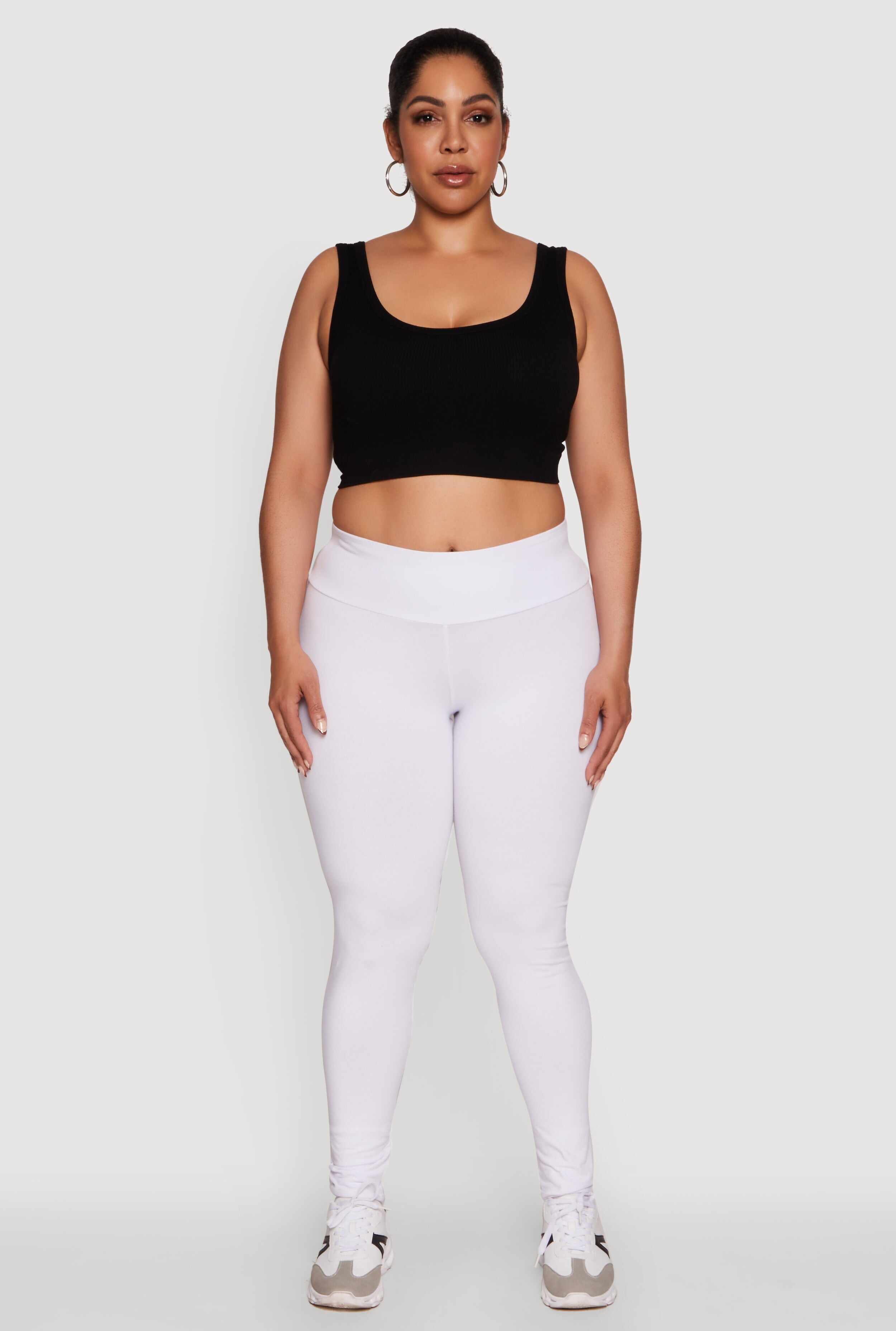 Plus Size Stylish High Waisted Leggings