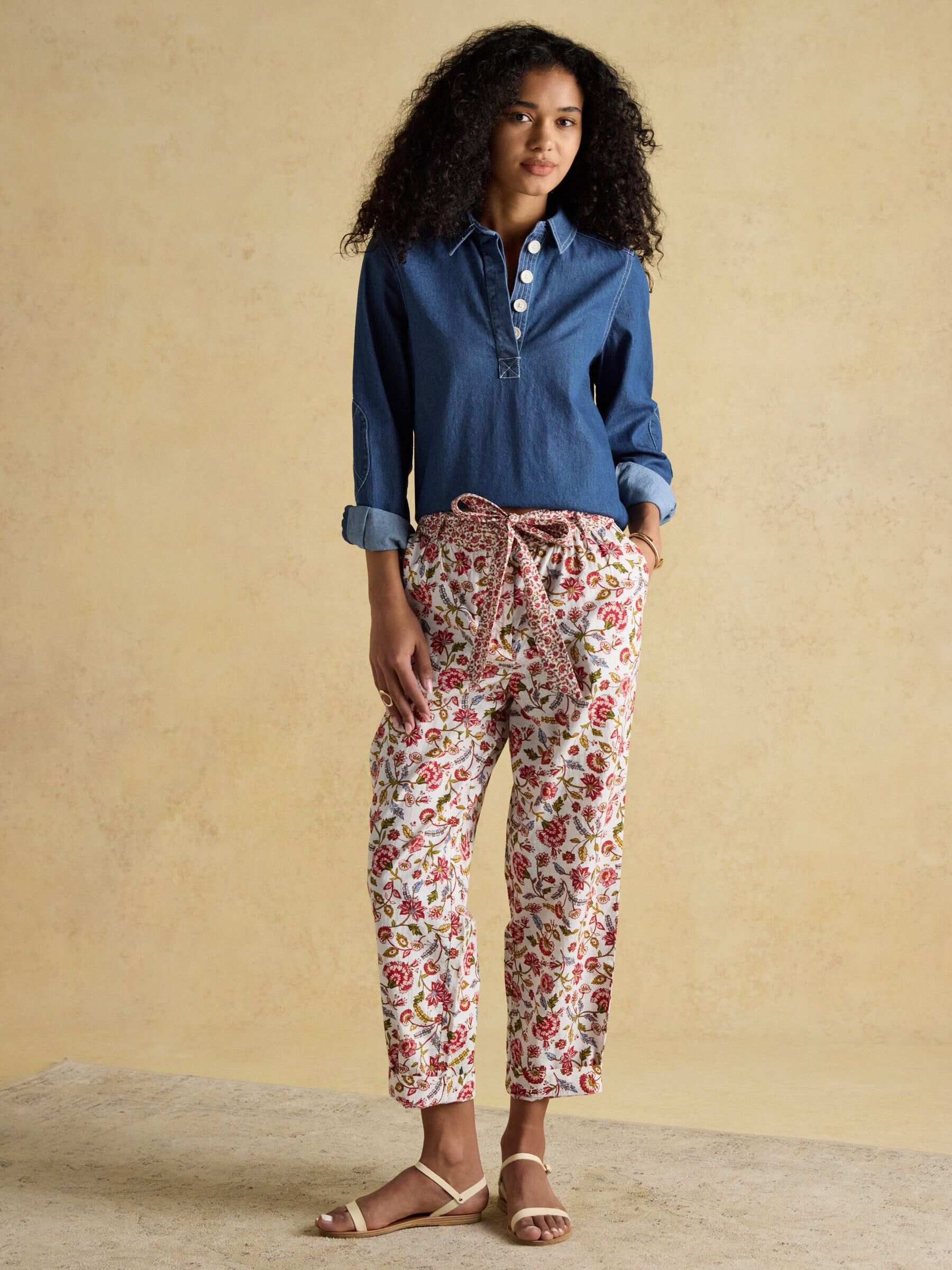 Multi Tie Waist Pull On Trousers