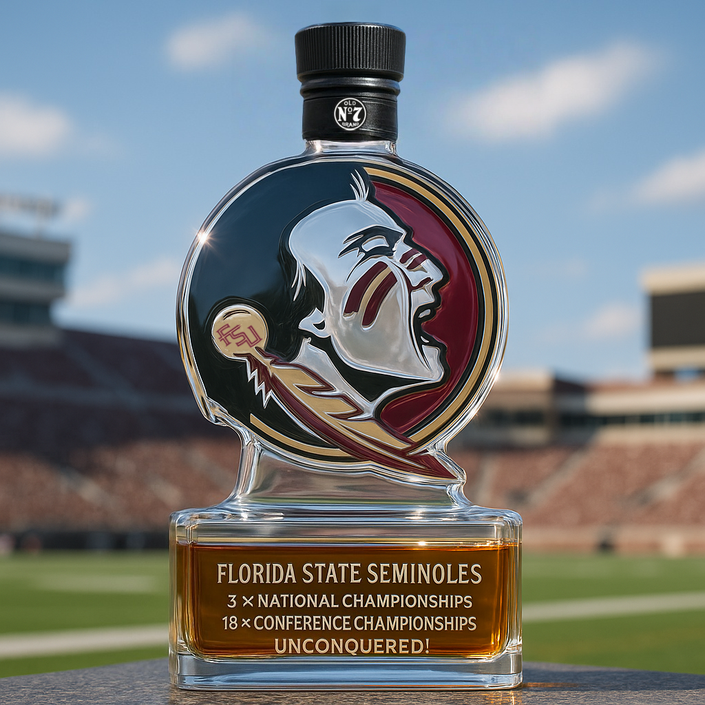Florida State Seminoles Limited Edition Whiskey Bottle