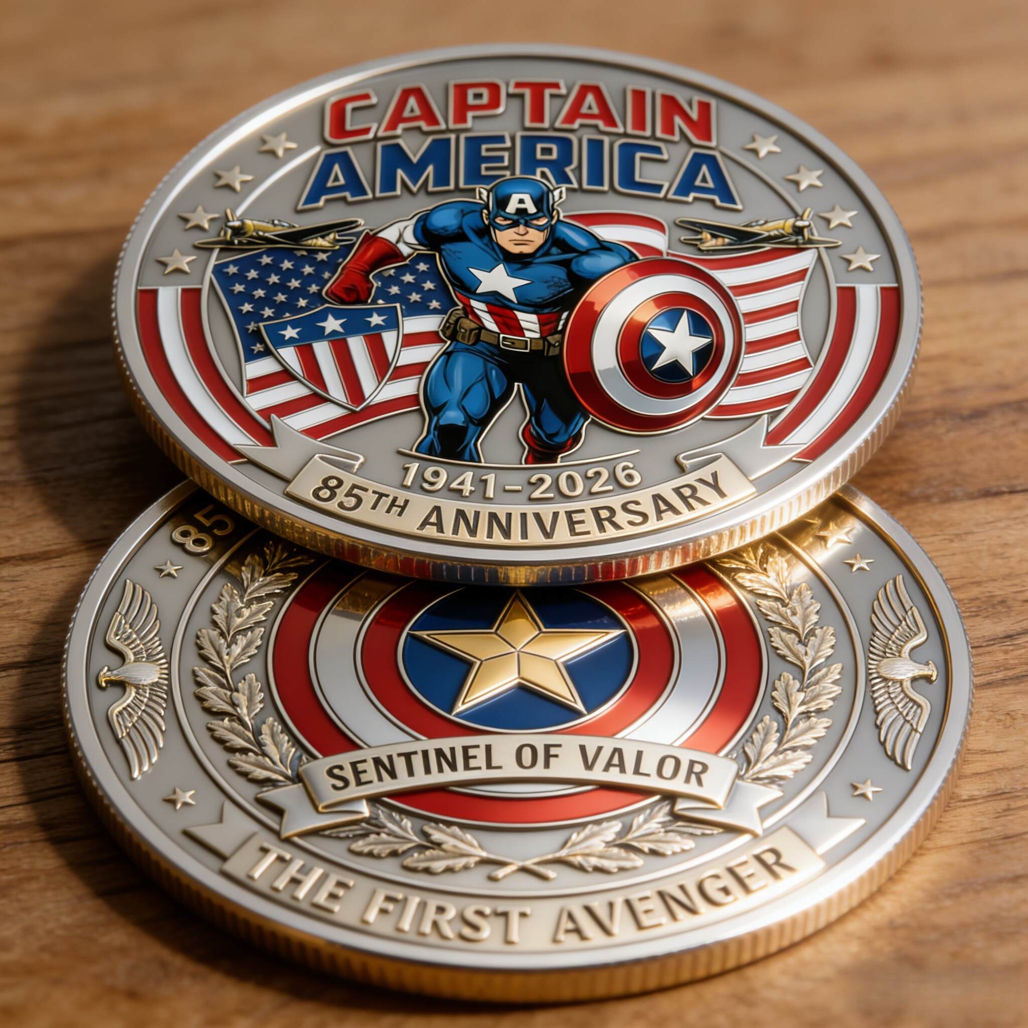 Captain America – 85 Years of Valor Commemorative Coin