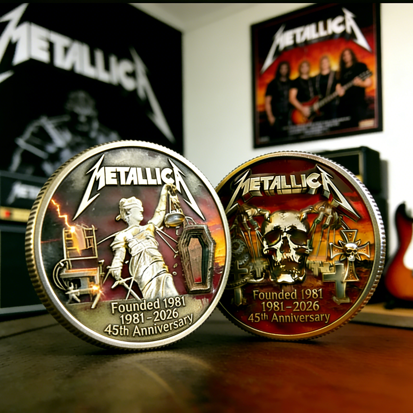 Metallica 45th Anniversary Commemorative Coin