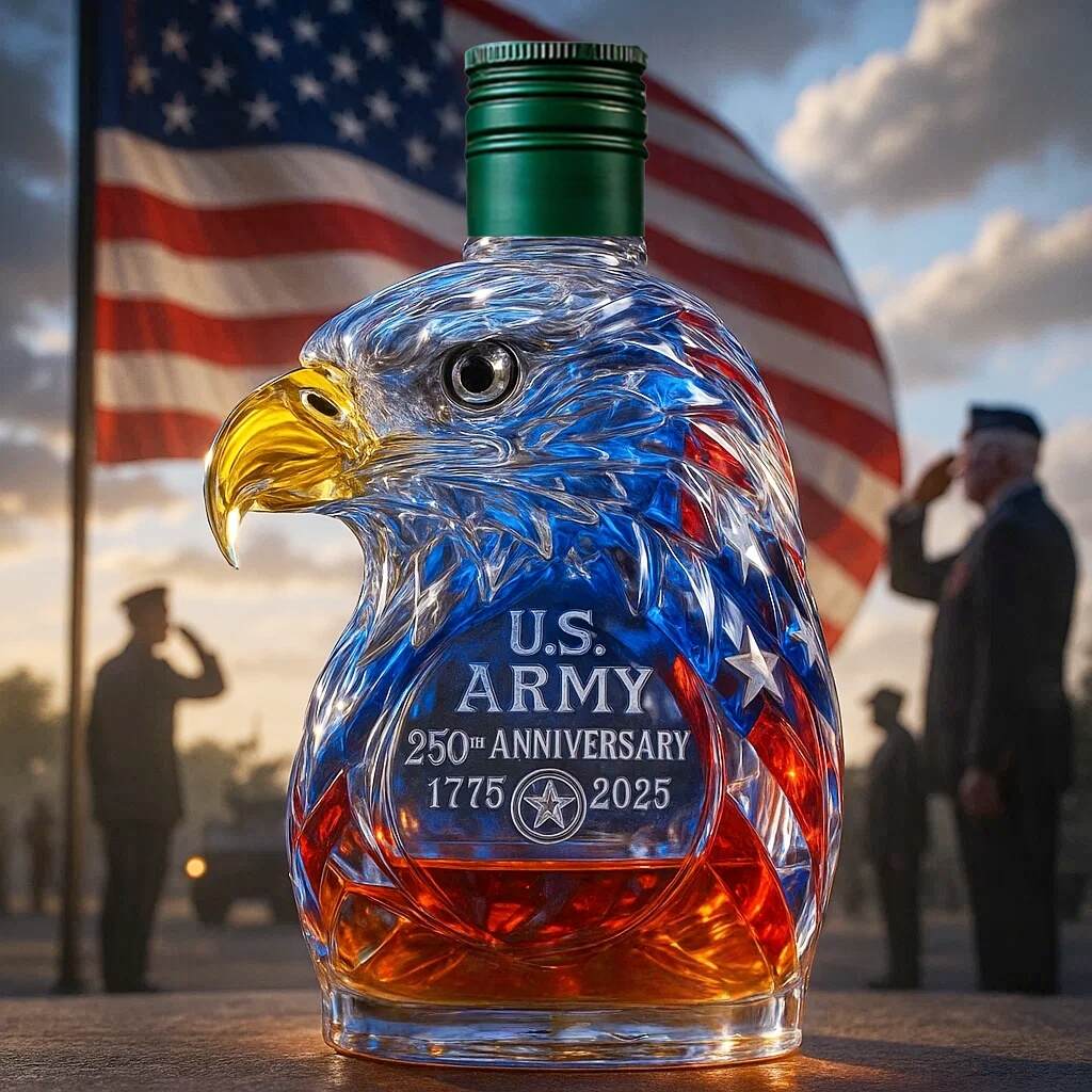 United States Army 250th Anniversary Limited Edition Whisky Bottle