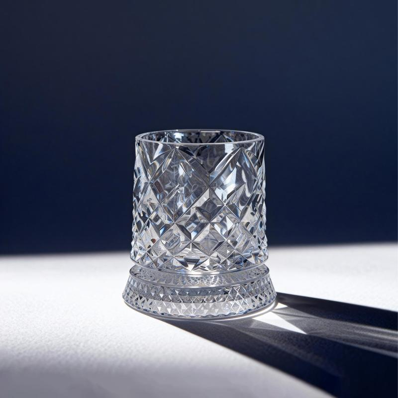 Luxury 360° Spinning Crystal Glass – Star-Cut Stress Relief Whiskey & Wine Glass, Elegant European Barware Gift，Rotating Glass Cup Spinning Glass Cup