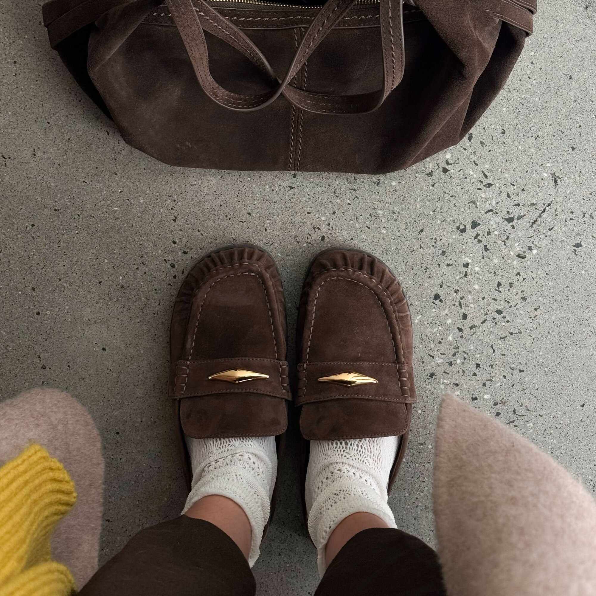 JODERO FLATS DK BROWN SUEDE