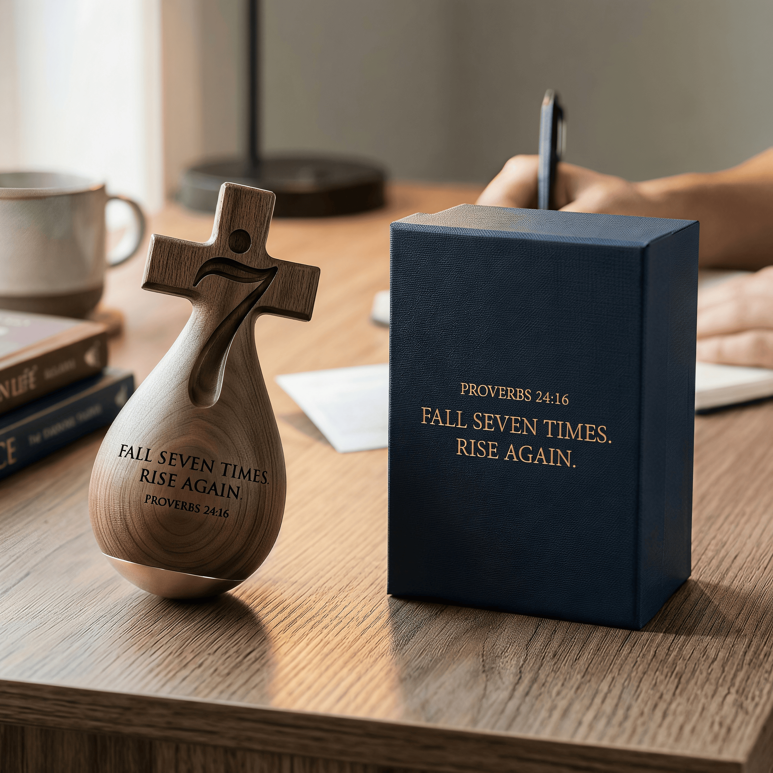 Proverbs 24:16 – Faithful Roly-Poly Ornament