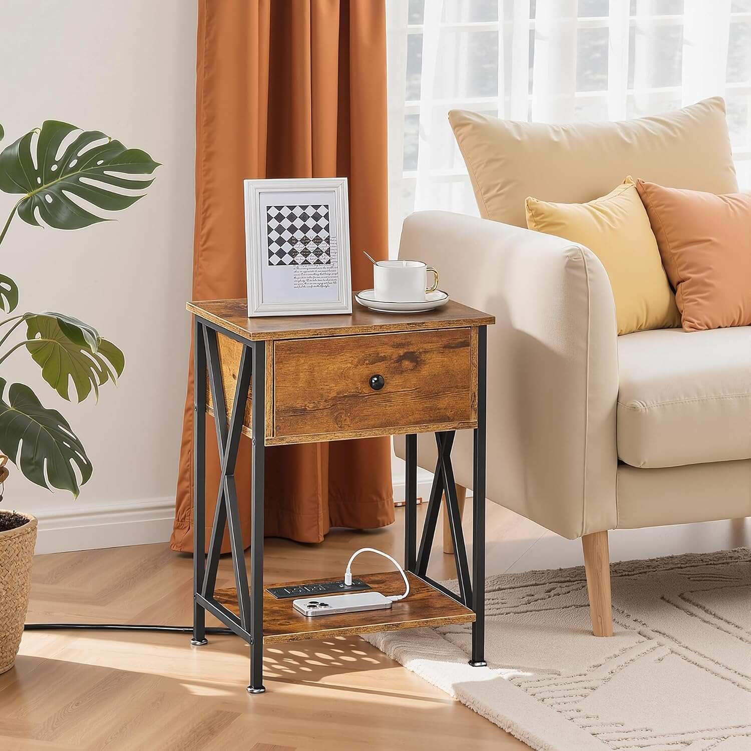 VECELO Nightstand Set of 2