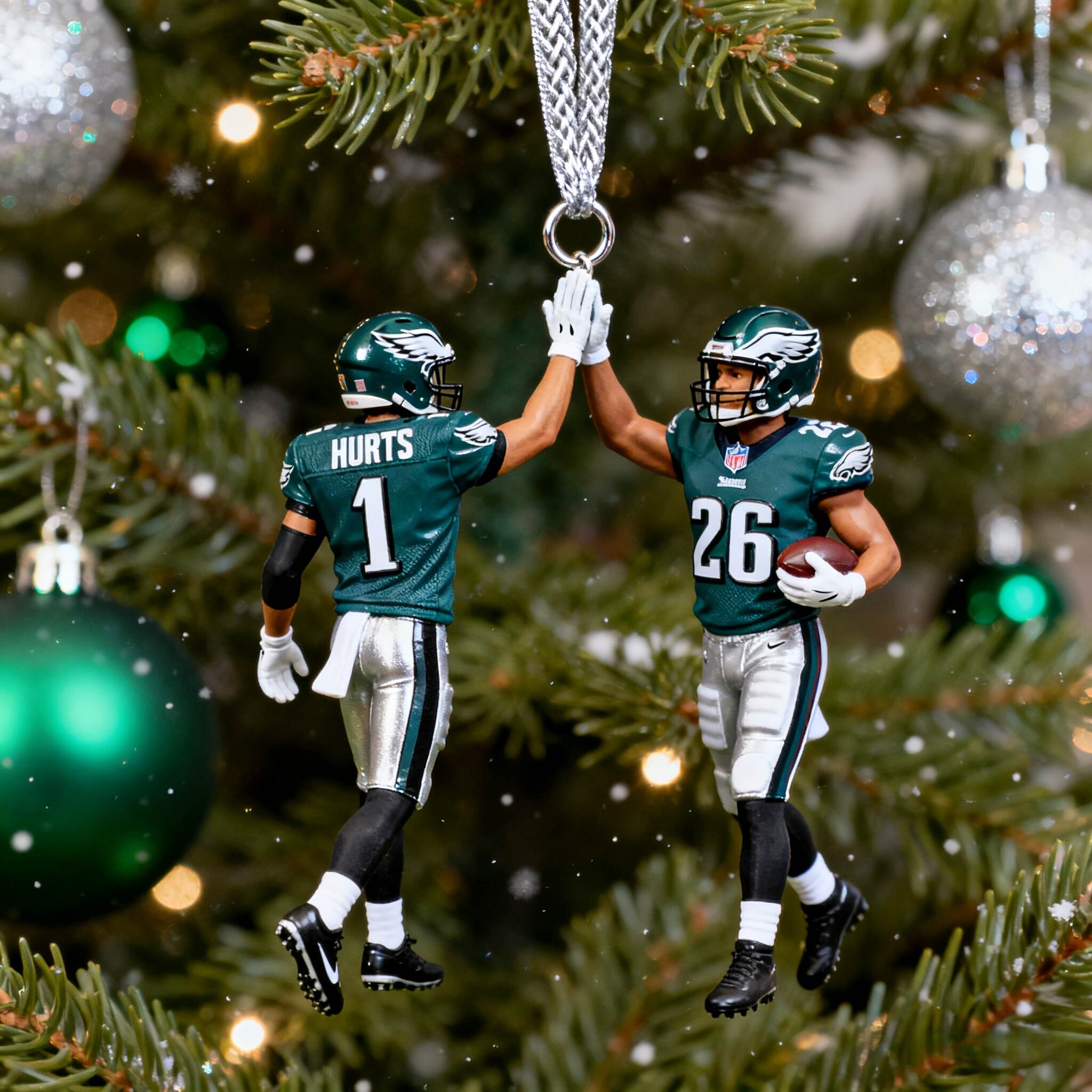 Eagles Victory High-Five Ornament