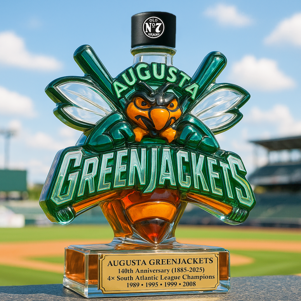 Augusta GreenJackets Glory Whiskey Bottle