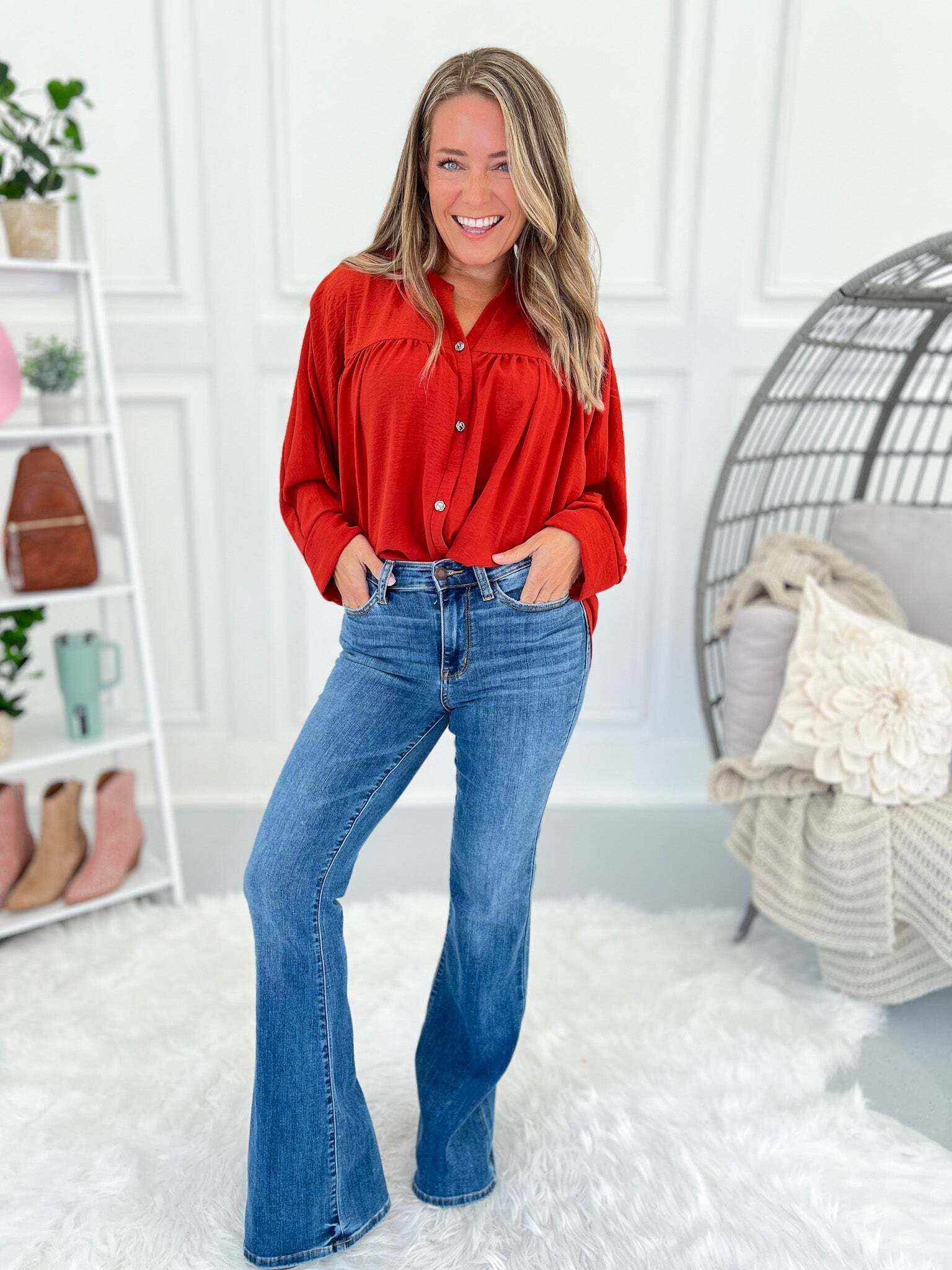 Christmas Classic Flare Jeans- Final Sale