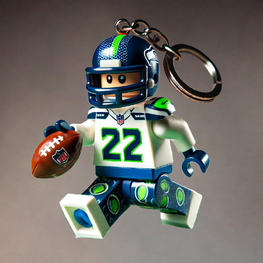 Football Team Building Set Kit Keychain