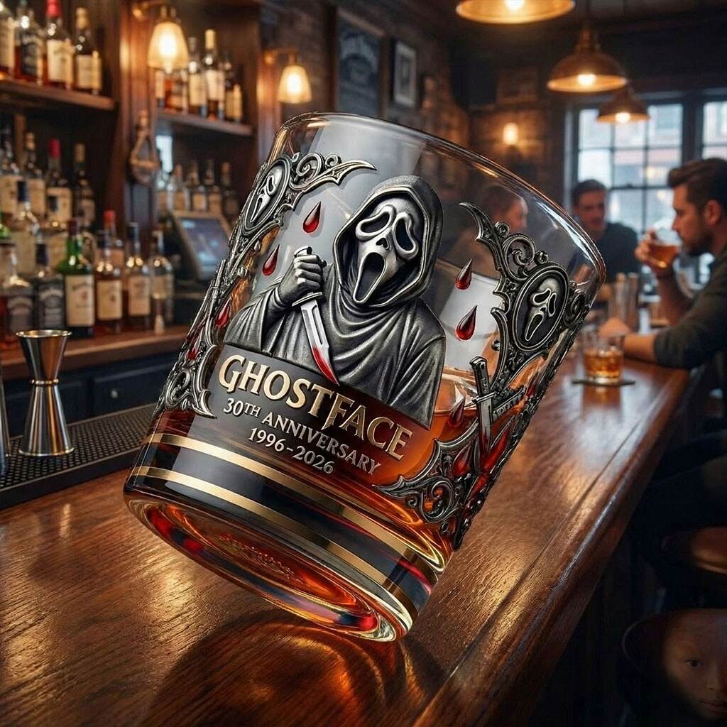 Ghostface 30TH Anniversary 1996-2026 Whiskey Glass
