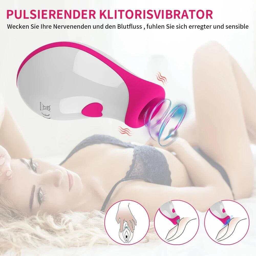 Discreet Clit Sucker Vibrator: 8 Modes Oral & Clit Stimulator