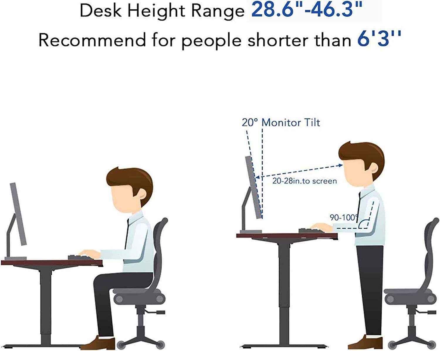 2024 New Electric Lift Computer Desk